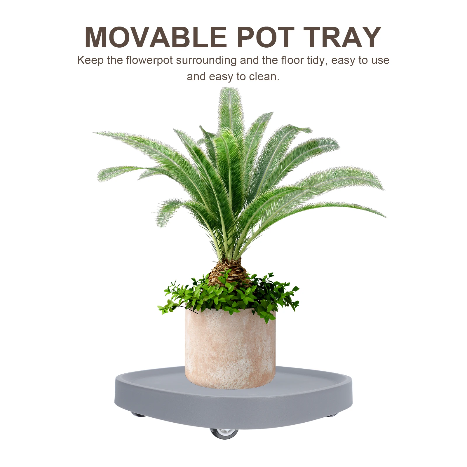 

1 шт. утолщенное универсальное колесо, основание для цветочного горшка, напольная подставка для цветов для больших тяжелых горшков для растений, подвижный держатель для вазы, стойка, поднос, стекло