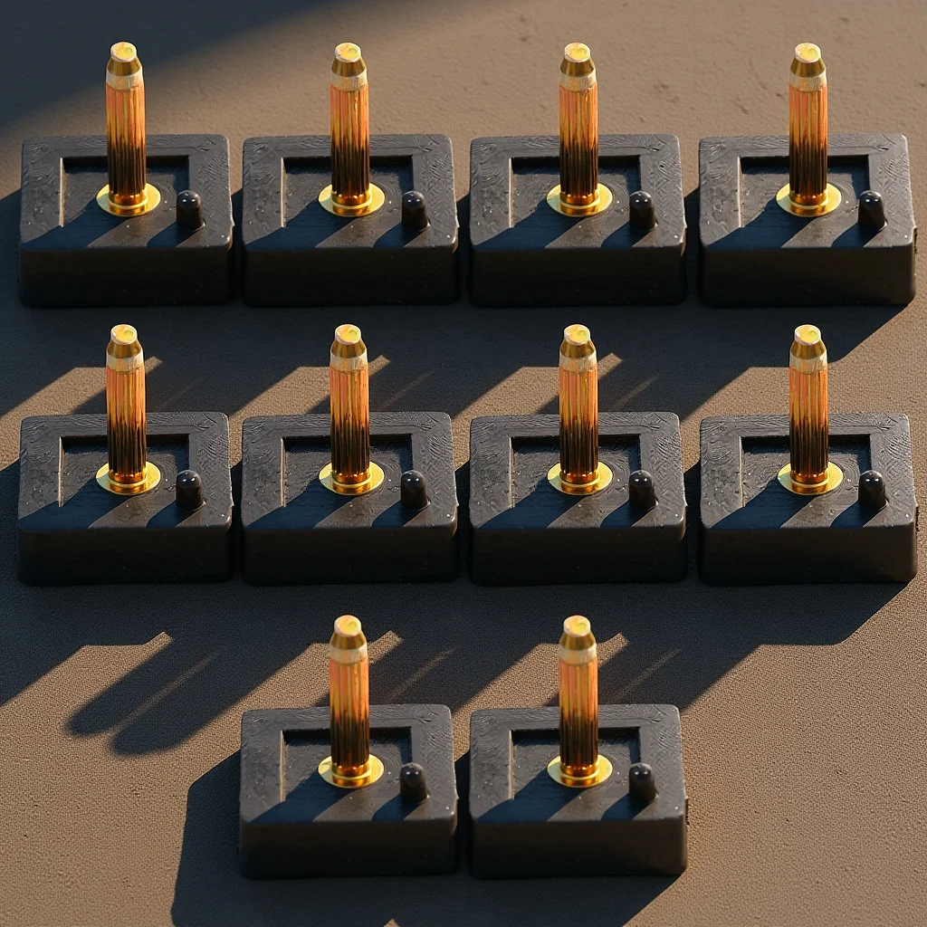 

5Pairs Square Heel Tips High Heel Replacement Stylish Studs Design Comfortable Secure Fit Versatile Wardrobe Options