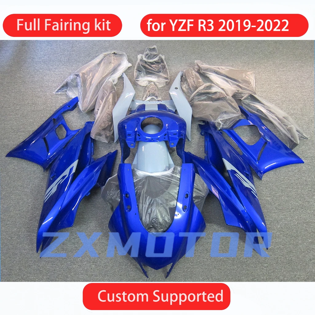 

Для YAMAHA YZFR3 2019 2020 2021 2022 Бесплатные обтекатели на заказ YZF R3 19 20 21 22 Комплект обтекателей послепродажного обслуживания мотоцикла
