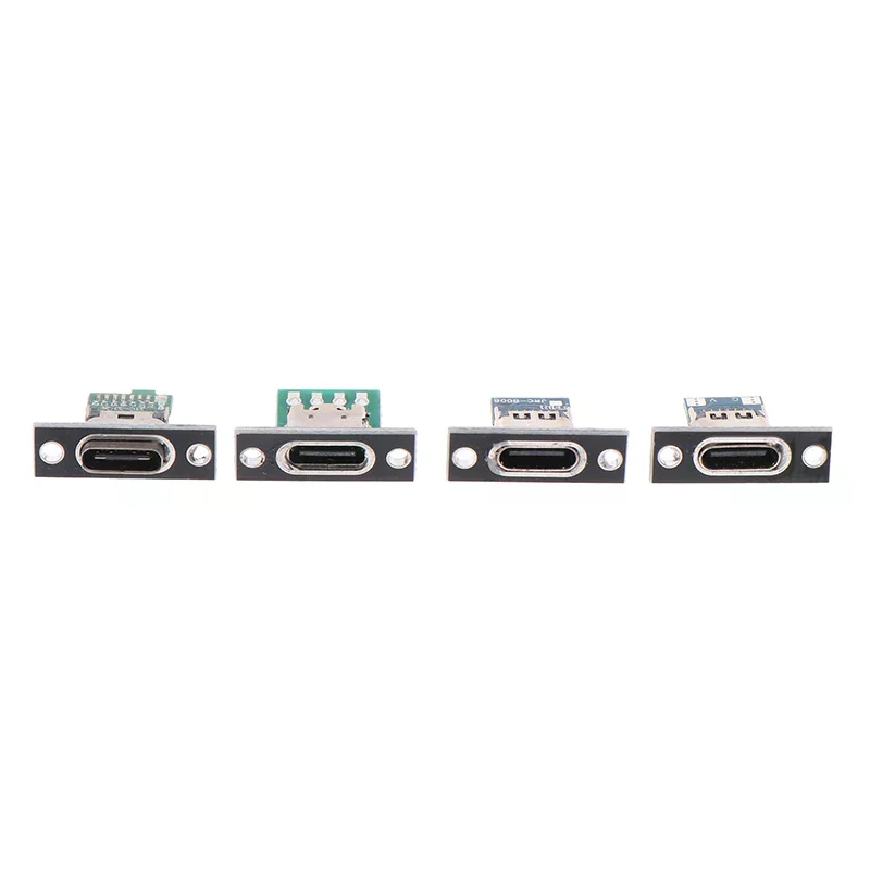 Port USB Type C Socket Connector 2Pin 2P 4P Waterproof Strip Line Of Solder Joint Female Connector Jack Charging