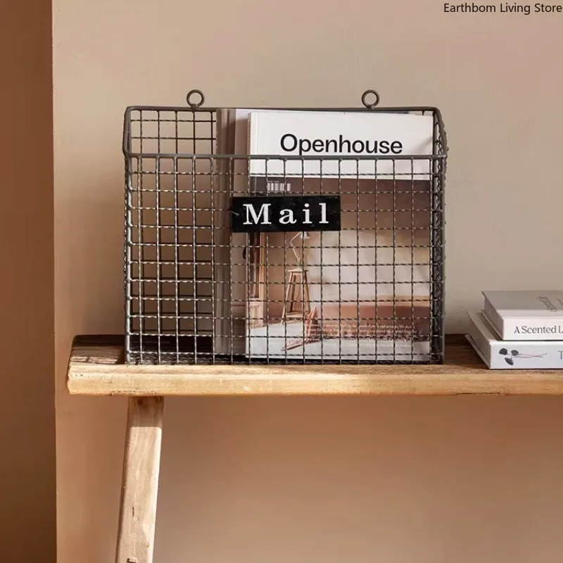 Retro Ironwork Magazine Racks American-style Living Magazine Racks Room Study Storage Office Furniture Das Magazin ZY40ZZJ