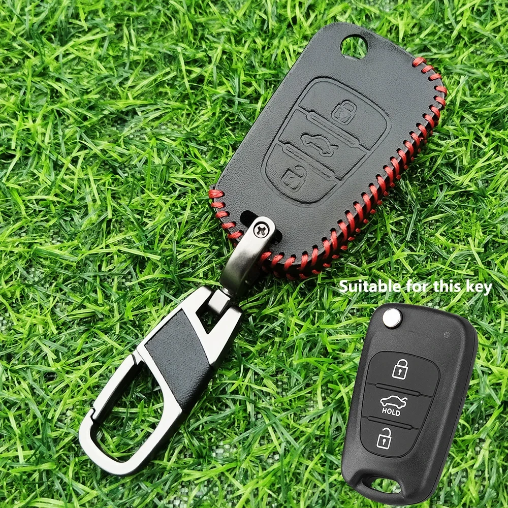 2024 Car Key Case Cover Fob For Hyundai Elantra Accent I20 I30 Ix20 Ix35 for Kia Sportage Rio 3 Soul Optima Ceed Pro K5 K2 Pride