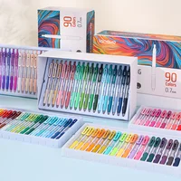 Bolígrafo de Gel de pintura acrílica con Clip, punta retráctil de 0,7mm, bolígrafos de tinta de gran capacidad, para diario, tarjetas, bricolaje, colorear, garabatos, Color apilable