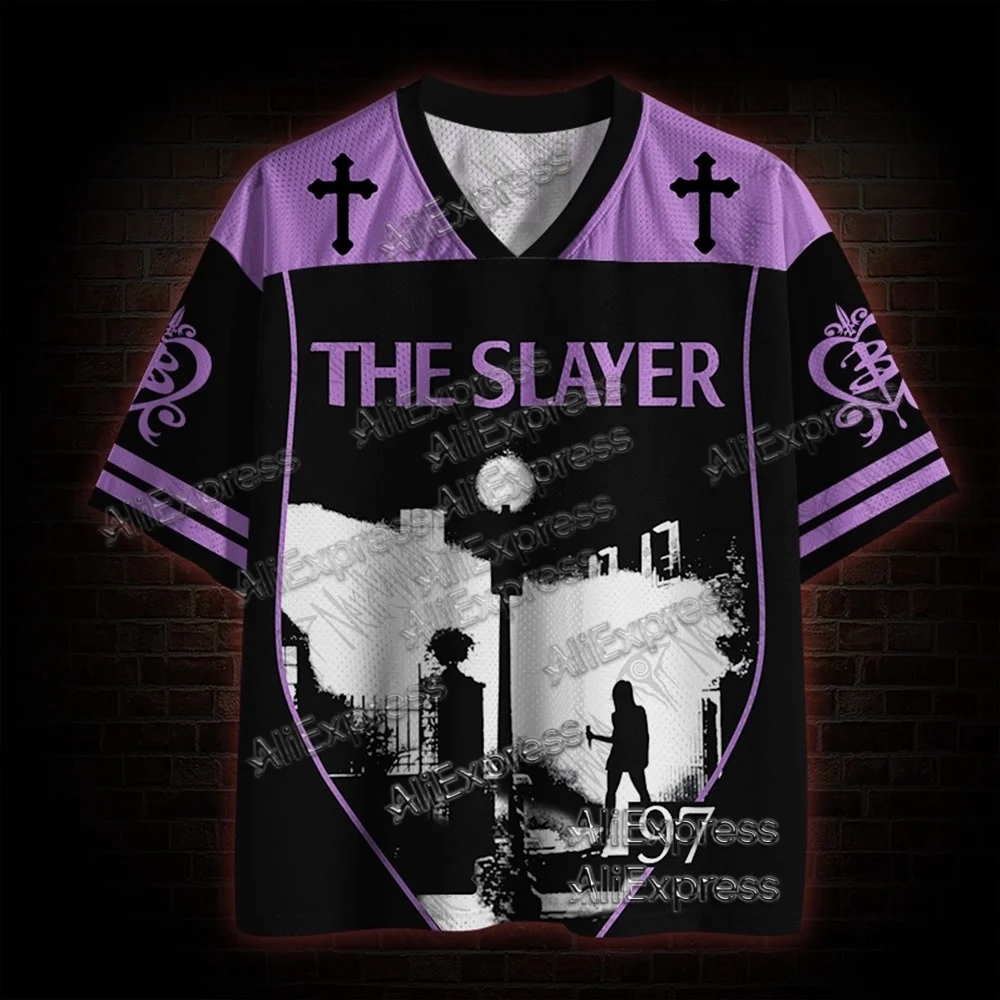 (ZZ) New Dark Series, Street Trendy Quick Drying Mesh Jersey, Sports Breathable Adult V-neck T-shirt, Handsome and Comfortable