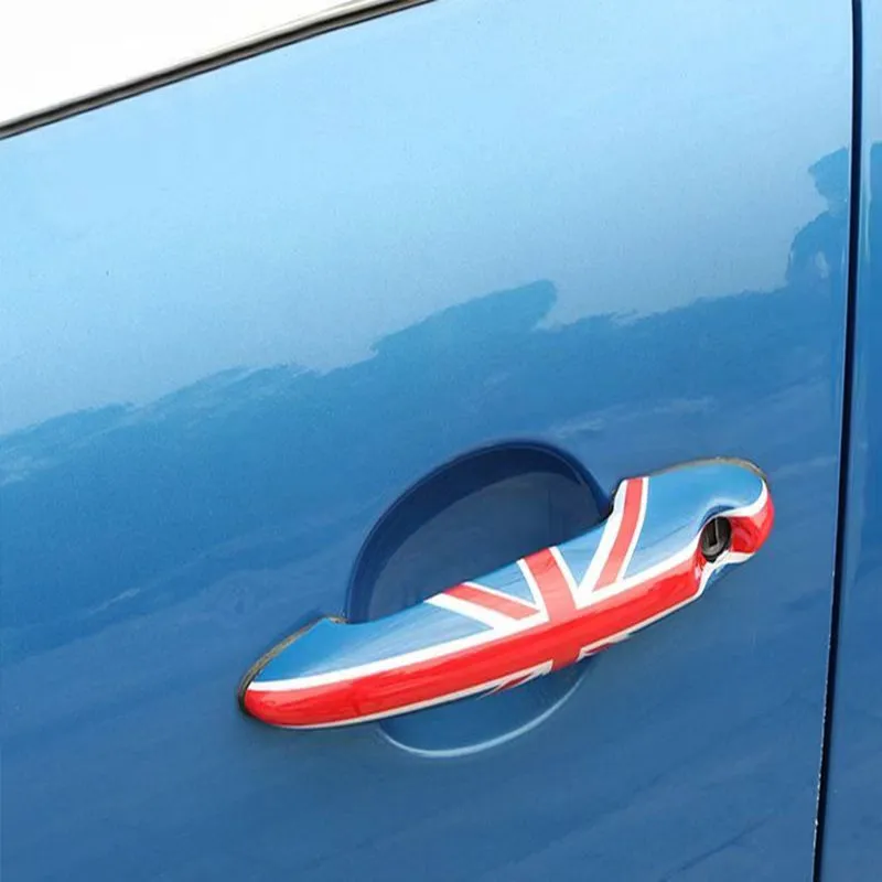 For MINI One Cooper S JCW R60 Countryman 2010-2016 4PCS/SET Door Handle Cover Sticker Car-Styling Auto Accessories car stickers