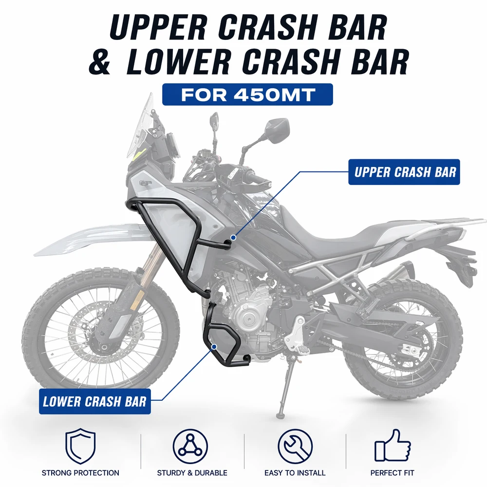 2026 450MT Engine Guard Highway Crash Bar 450 MT Motorcycle Frame Protection Bumper For CFMOTO 450mt MT 450 2024 2025