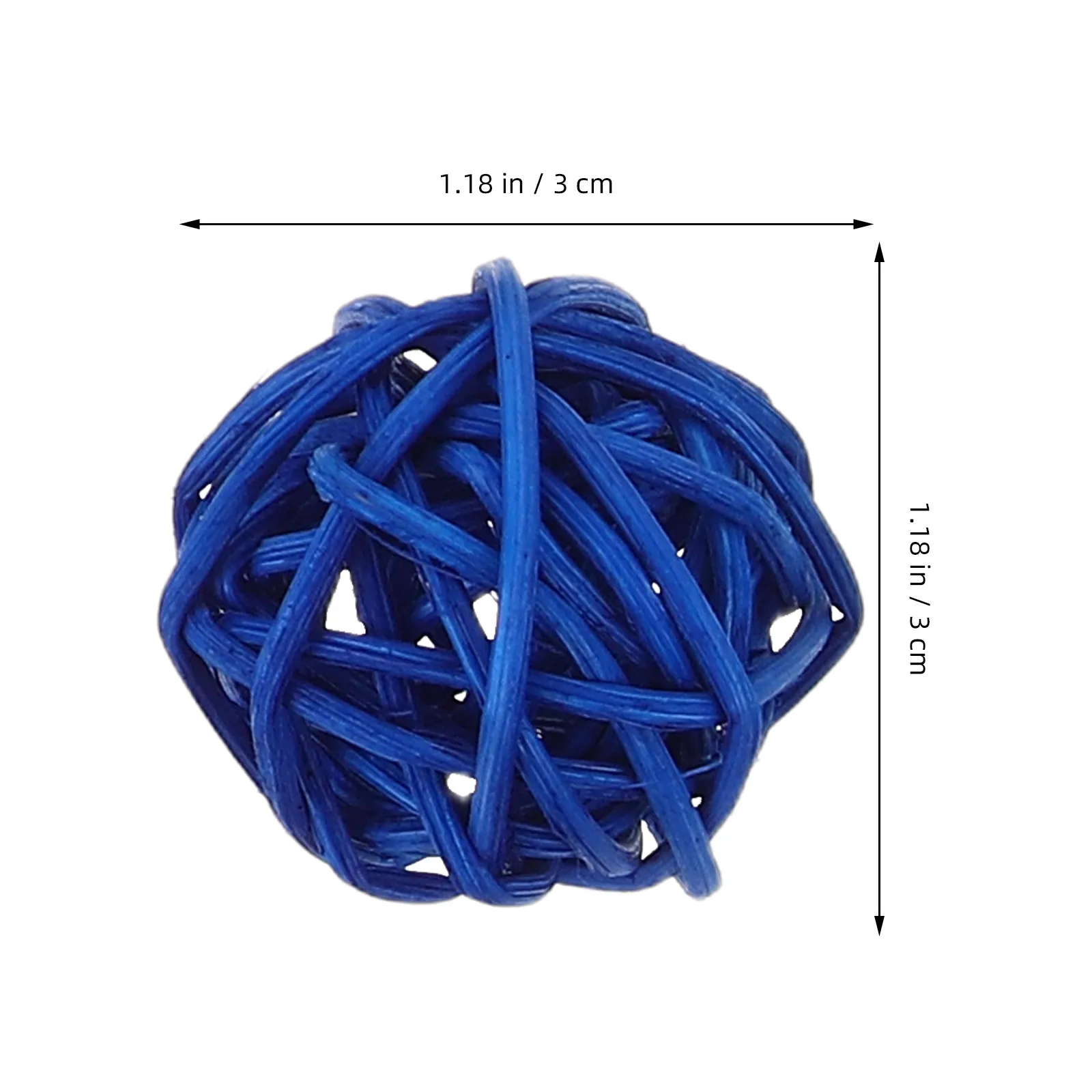 65Pcs Decorative Rattan Balls Natural Woven Aromatherapy Vase Fillers for Centerpiece Bowls Wedding Party Nursery Vase Ornament
