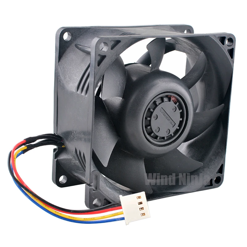 (2Pcs) H80E12BS1A7-07 80x80x38mm DC12V 1.76A 4Pin High Speed Cooling Fan for Server Charging Station