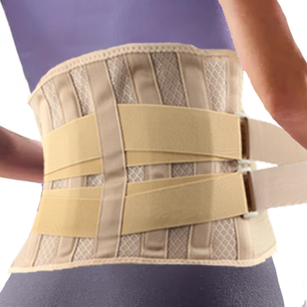 Atmungsaktiver Rückenstützgürtel für Männer und Frauen, verstellbare Rückenbandage für Arbeit, Fitness, Training, Lendenwirbelstützgurte (S-XXL)