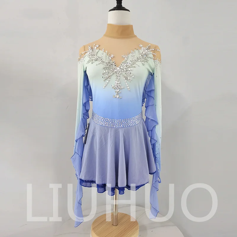 

LIUHUO Ice Figure Skating Dress Girls Women Teens Stretchy Spandex Competition Wholesale