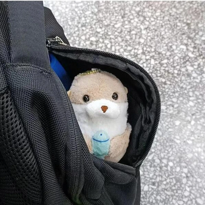 Little Otter Plush Doll Cartoon Cute Fish Hugging Design Pendant Doll Children Couples Gifts Bedroom Decoration Backpack Pendant