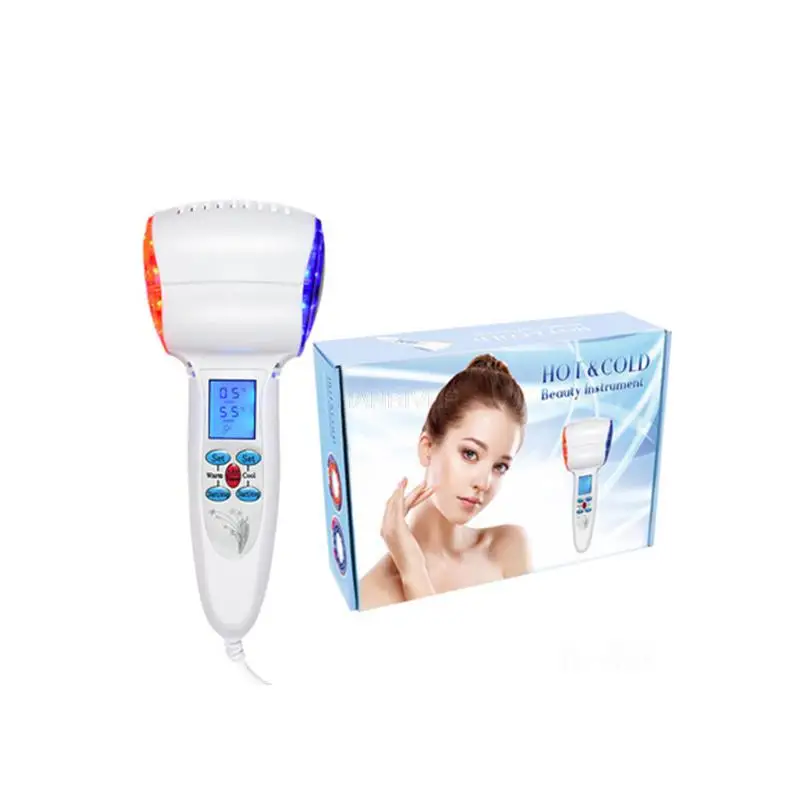 Hot Cold Hammer Cryotherapy Nutrition Lead-in Beauty Device Skin Lifting Tighten Rejuvenation Anti-aging Machine Face Massager