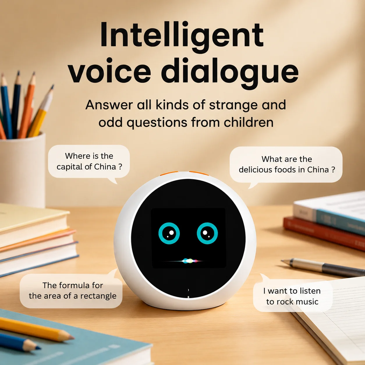 A2 WiFi Smart Voice Alarm Clock 2.8