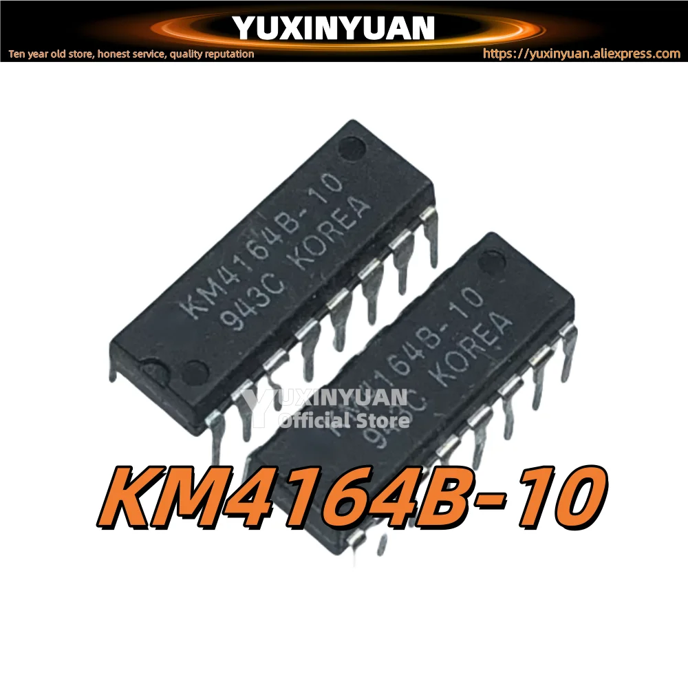 10PCS/lot  KM4164B-10 DIP KM4164B-12 KM4164B-15  DIP16 YUXINYUAN  IC ,100%test YUXINYUAN IC 100%test