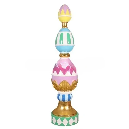Easter Finial 6.5ft Egg Bench with Easter Bunny Pumpkin Cock Table Post Giant Skeleton Halloween Arch Candle Large