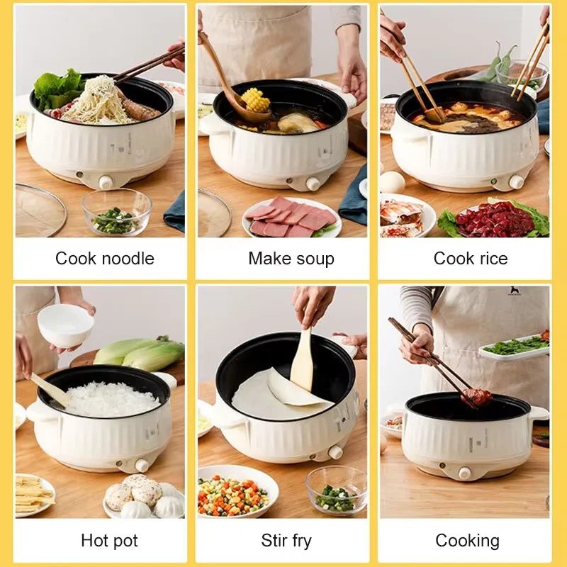 Multifunction Electric Cookers Single/Double Layer 1-2 People Household Non-stick Pan Hot Pot Rice Cooker Cooking Appliances2024