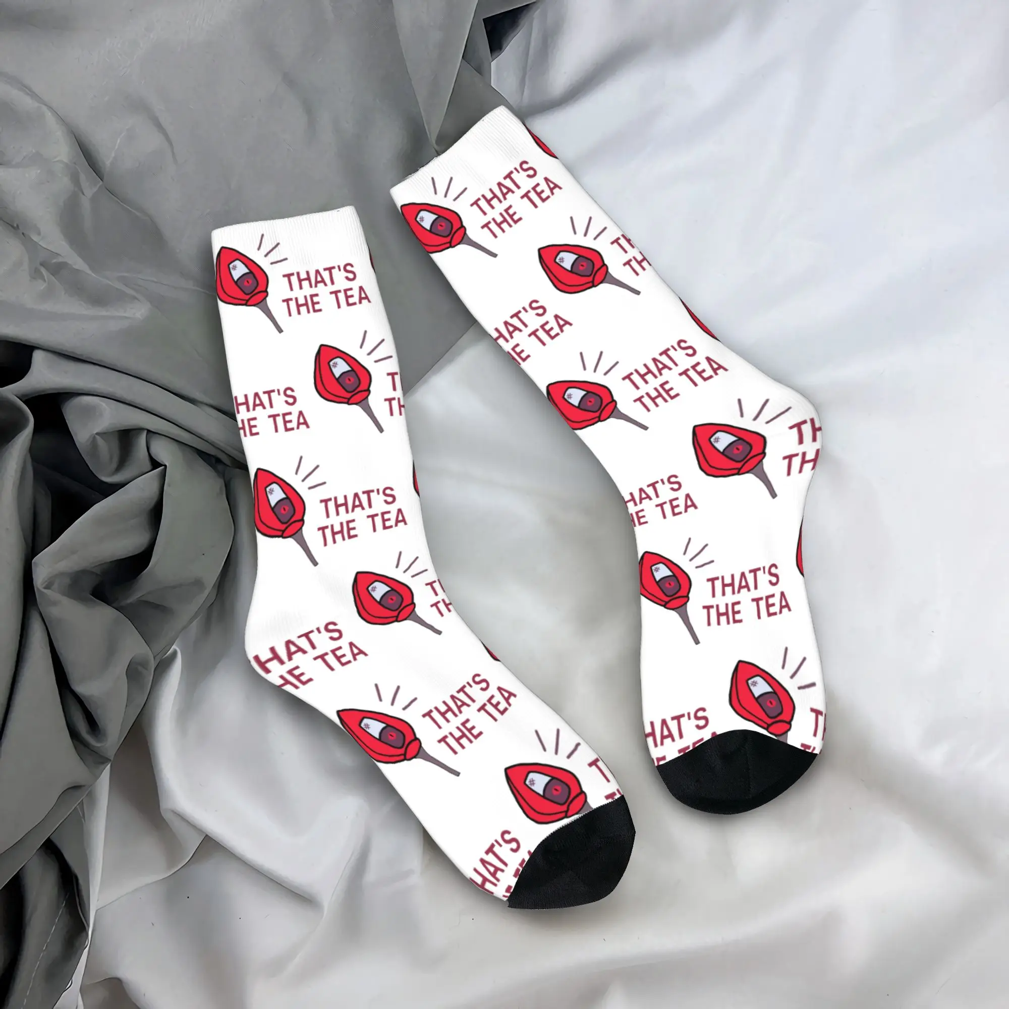 Hazbins الفنادق الجوارب الرجال النساء البوليستر عادية Hazbin الفنادق الجوارب Harajuku الصيف الخريف الشتاء الأوسط أنبوب جوارب الهدايا