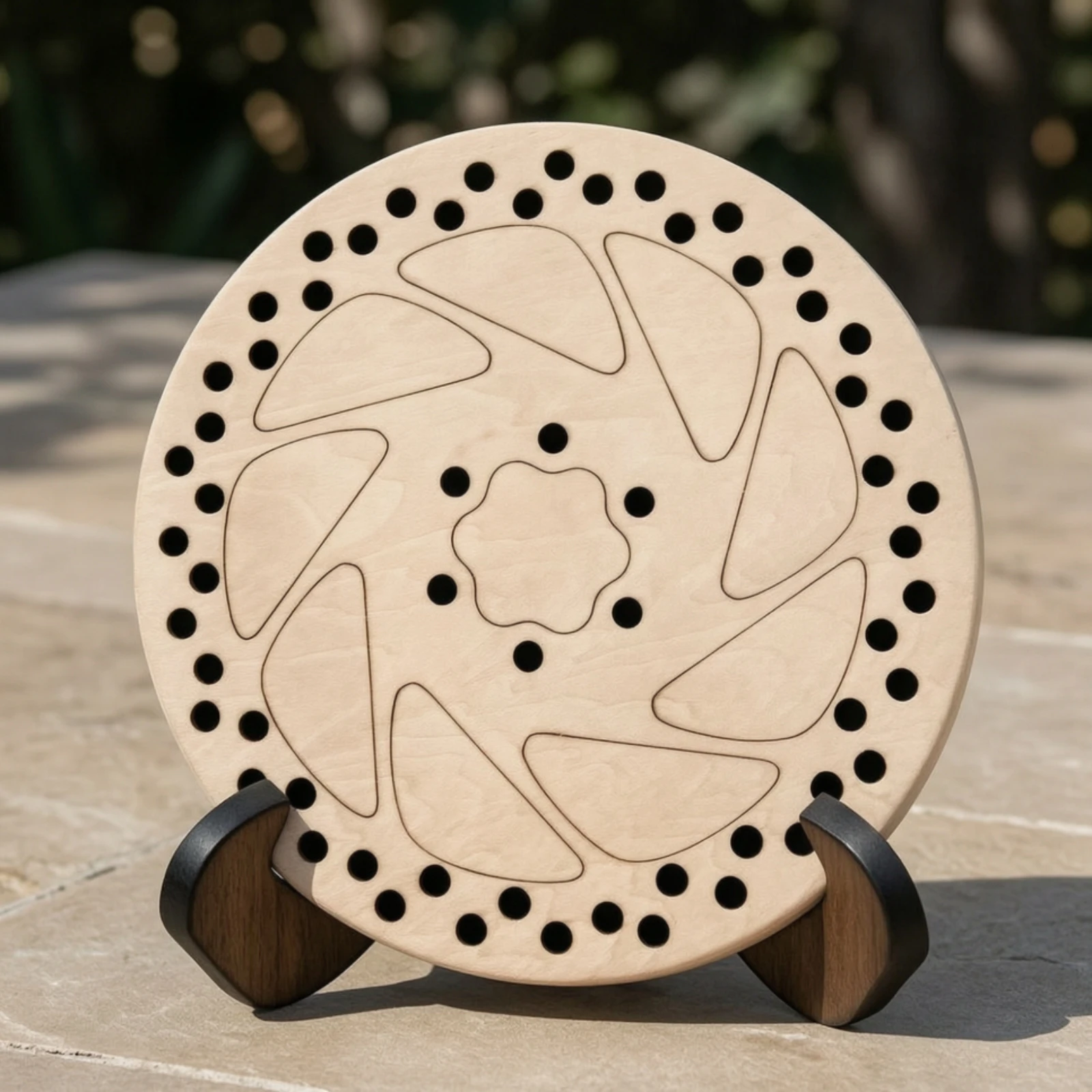 Slit Drum Round Wooden Drum Percussion Instrument Melodic Easy to Play for Beginners, Home, Classrooms