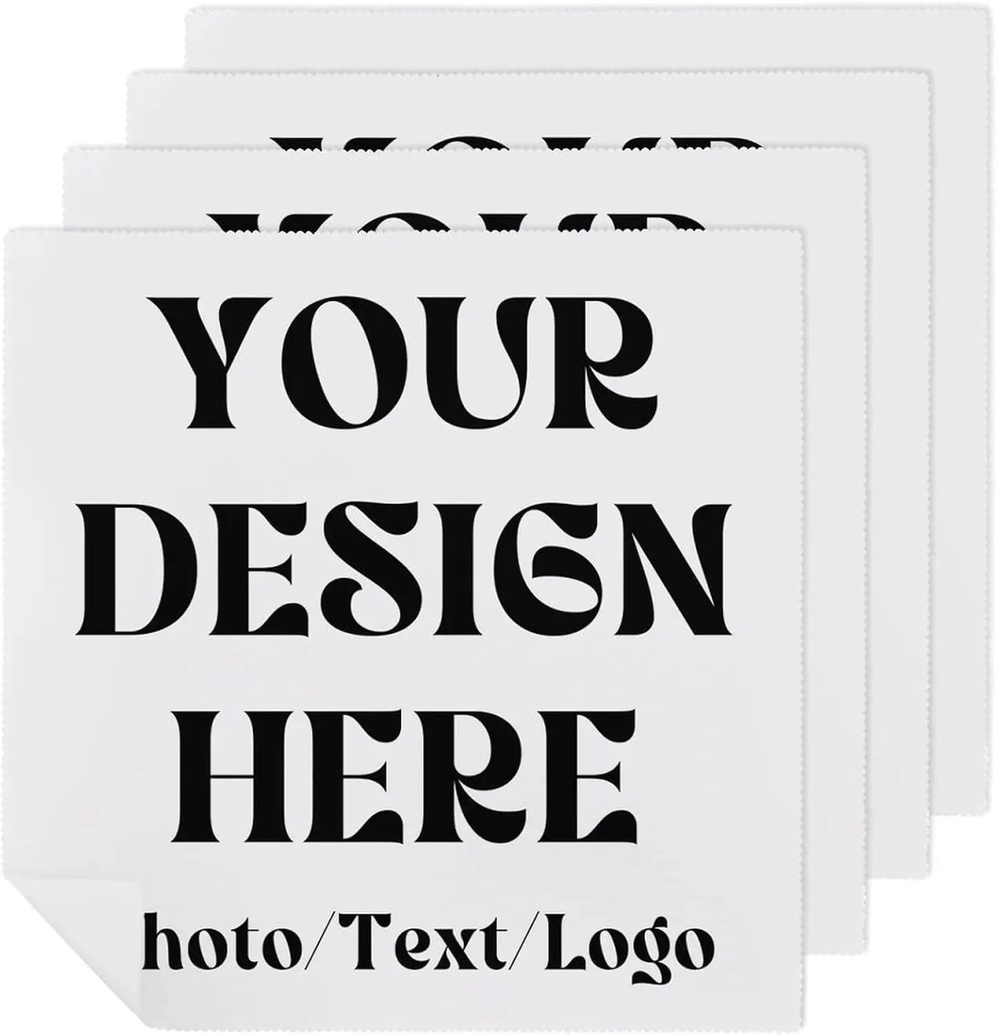 1pcs Custom Washable Cloth Napkins Cloth Personalized with Logo Photo Text Customized for Business Party Weeding Birthday