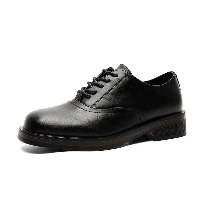 

Men's Business Casual Shoes Size 45 New Casual Leather Shoes Fashionable Square Toe British Style Wedding Shoes