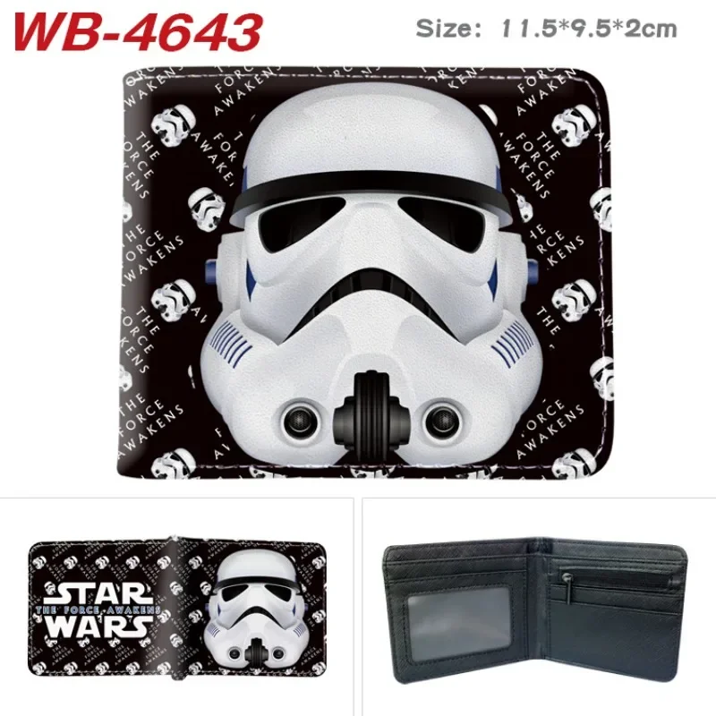 Star Wars Storm Trooper PU Leather Men Wallets Zipper Short Desigh Card Holder Folding Wallet Coin Purse Fashion Soft Wallet New