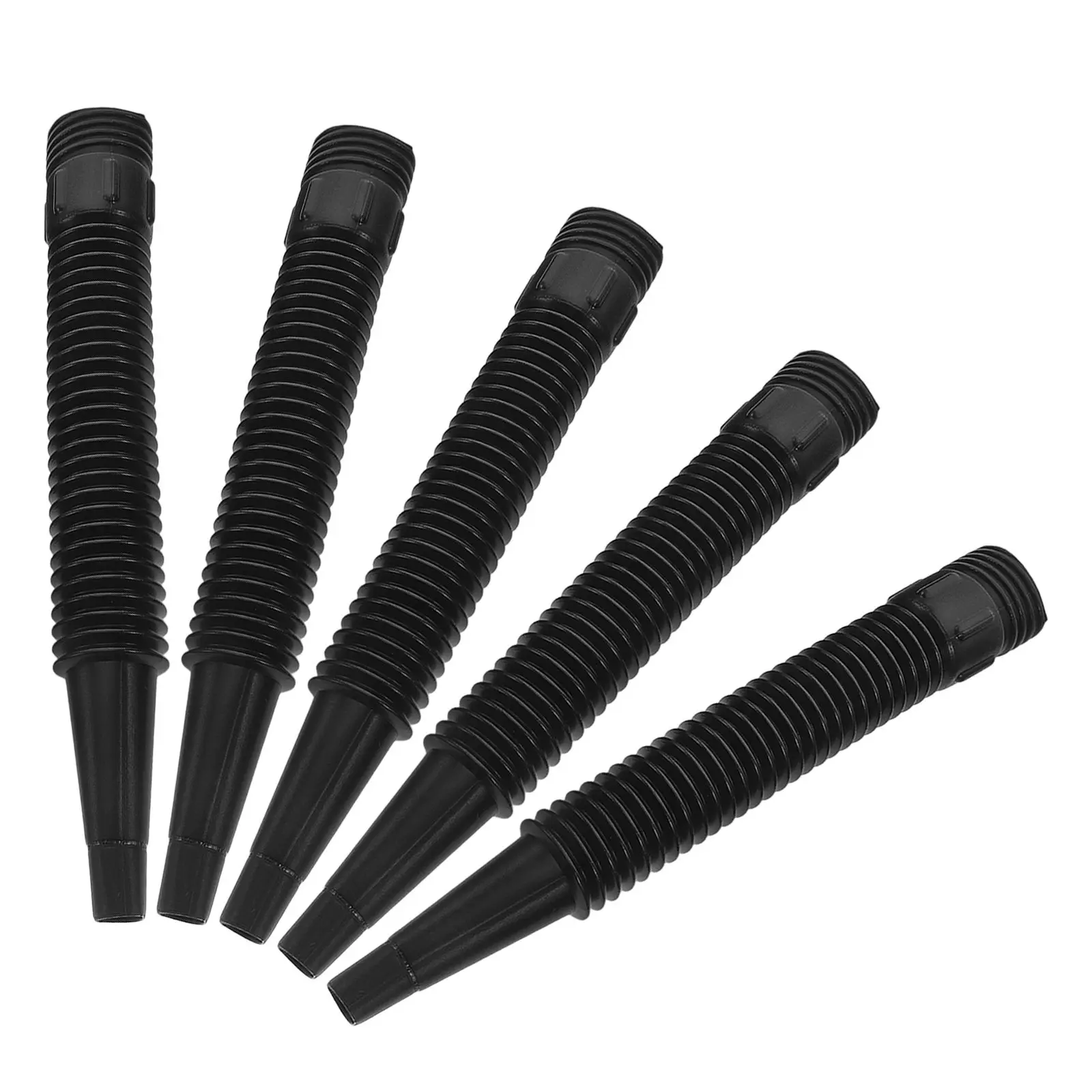 

5Pcs Flexible Plastic Extension Tubes Oil Change Funnel Hose Easy Refueling Adjustable Funnel Hose for Cars Motorcycles Lawn