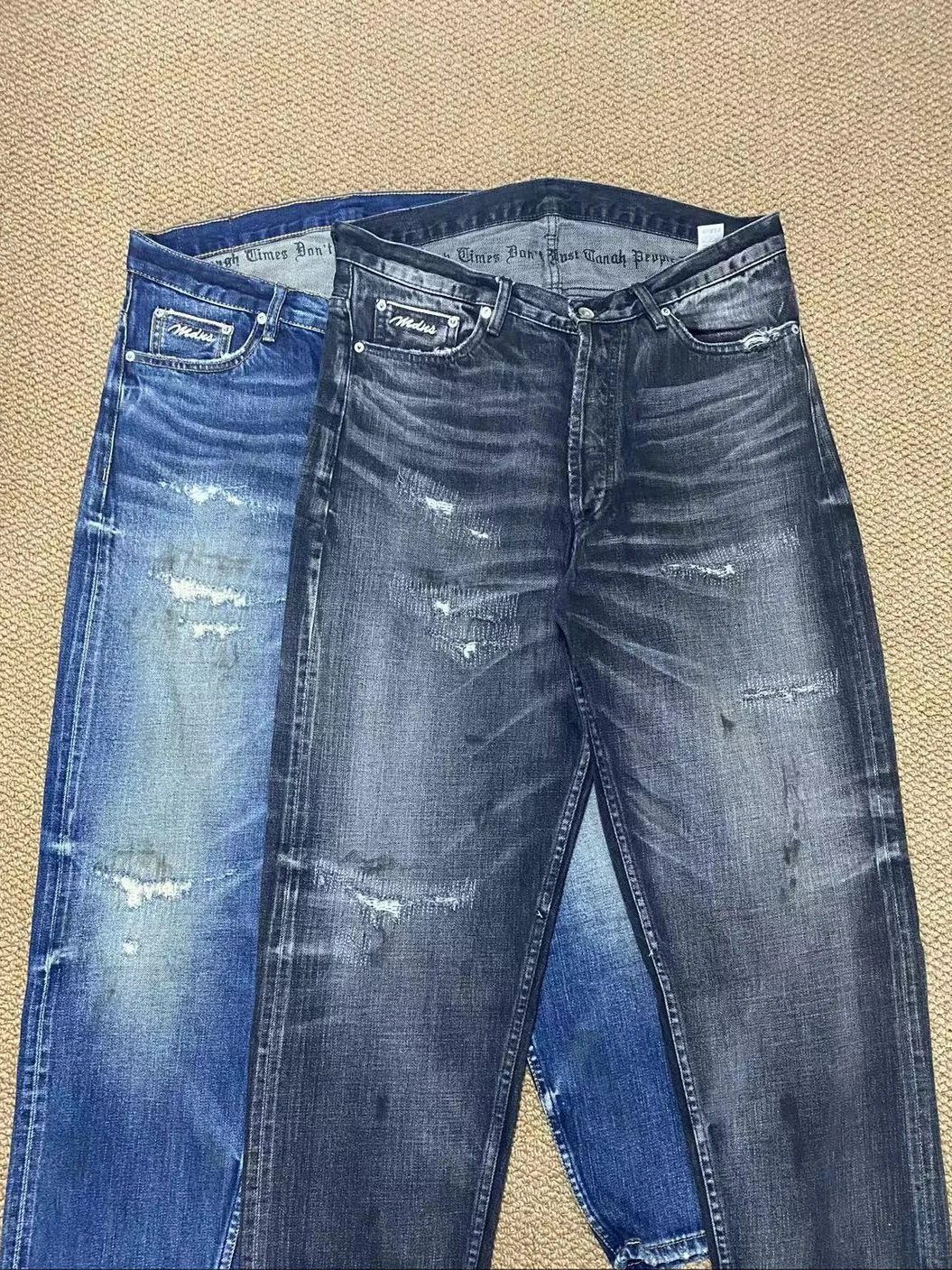 

Indigo Jeans Men's mid Waist Straight Leg Jeans Youth Faion Casual Wear Comfortable Breathable No Brand Registered Trademark