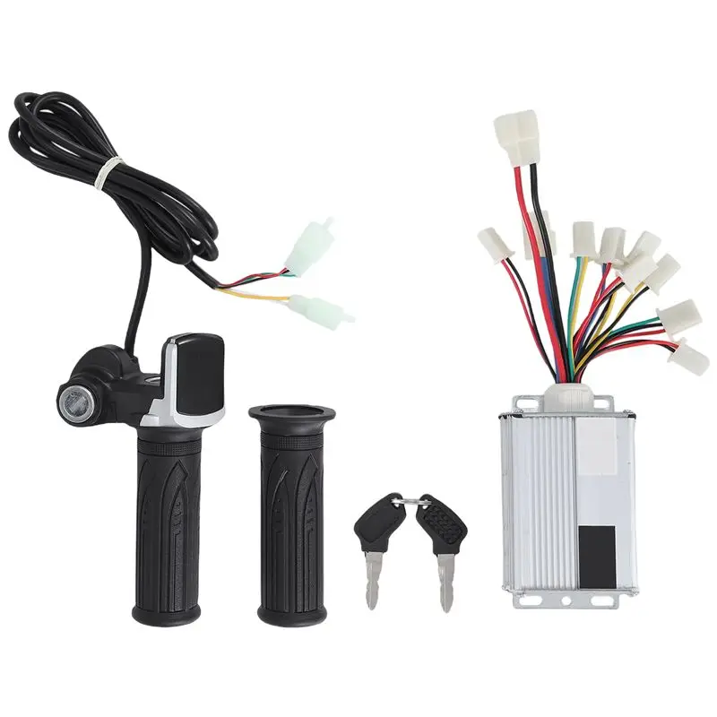 Stable-Electric Bike Controller Electric Scooter 36V 1000W Brush Controller , Throttle Grip Set For Electric Miniscooter
