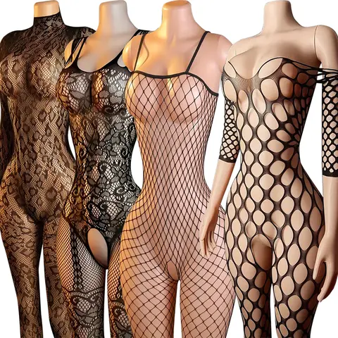 Exotic Man Transparent Bodysuit Club Party Night Sexy Lingerie Bd Fishnet Crotchless Bodystockings Adult Male Sissy Gay Sex Toys
