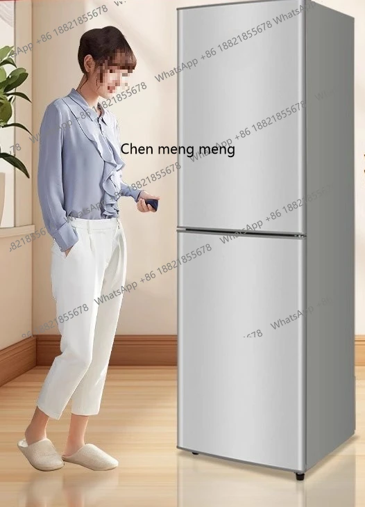 Household two refrigerated refrigerated double door rental house large capacity refrigerator