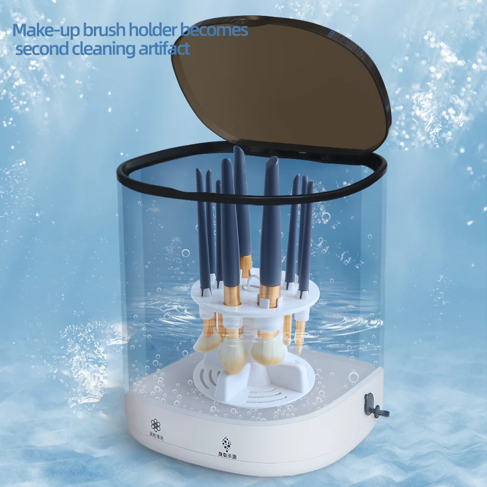 Portable Electric Automatic Makeup Brush Cleaner Makeup Tools Cleaner Device for All Sizes Makeup Brush Sets