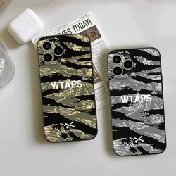 Luxury Japan Brand Street WTAPS Phone Case FOR IPhone 15 14 11 12 Pro 8 7 15 Plus 13 Pro MAX XR XS MINI Black Soft Covers