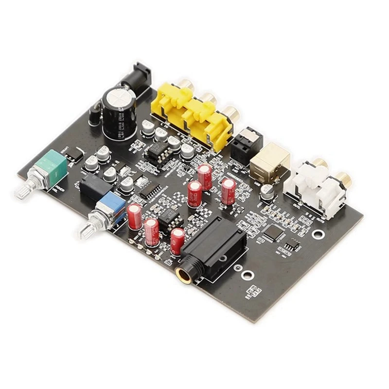 ES9038Q2M Hi-Fi DAC Decoder Amplifier Board USB Audio JRC5532 3900UF/16V 96KHZ Coaxial Optical Output RCA