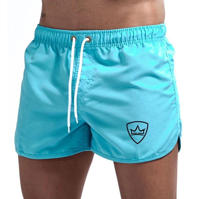 Pantalones cortos de natación para hombre, bañadores de playa informales, pantalones cortos de Surf para correr