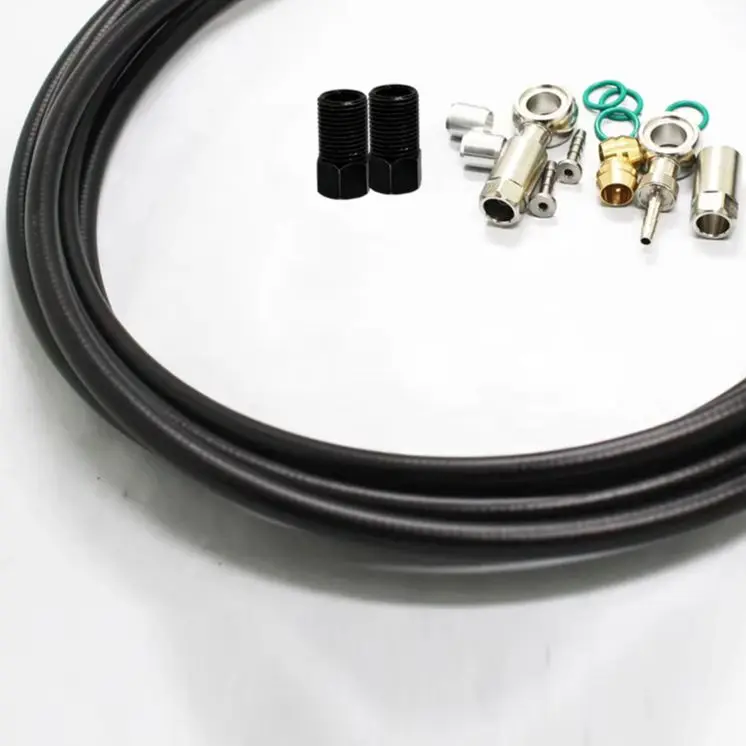 Kit de tubo de bicicleta de aceitunas, Metal negro de alta calidad + artículos deportivos de goma, componentes de bicicleta de alta calidad 675