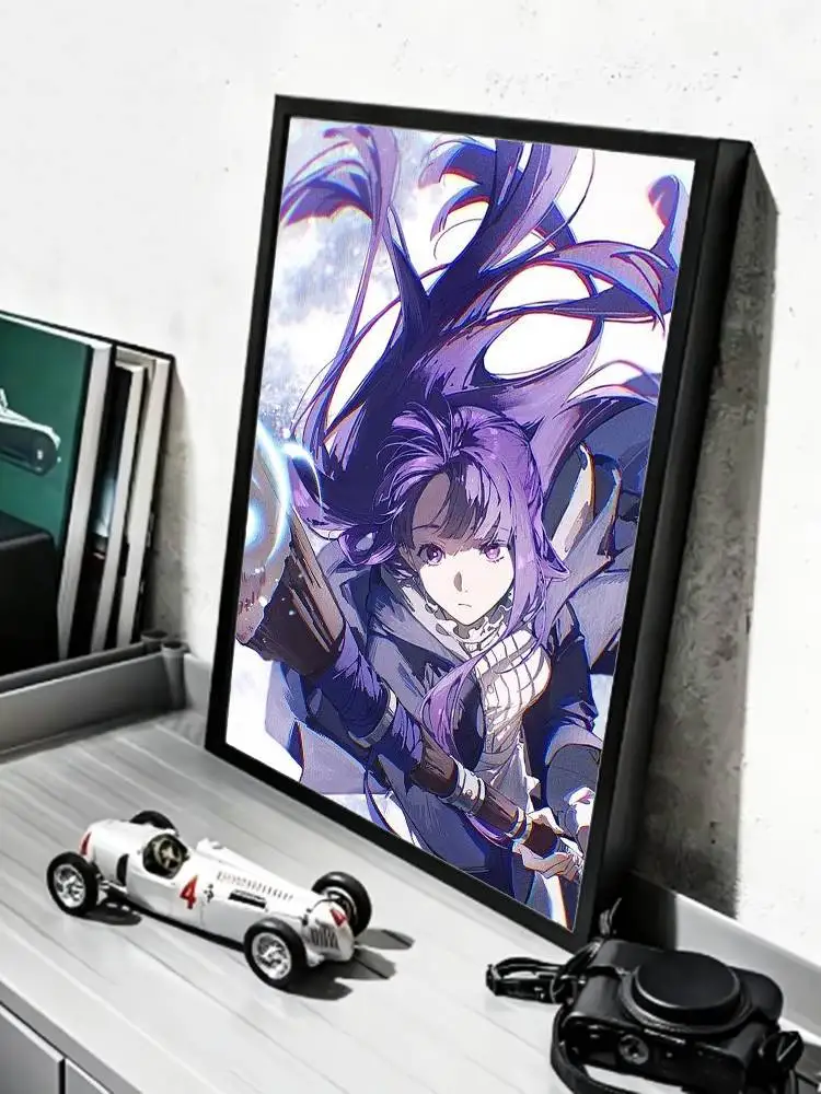 Violet Mage Fern   Poster HD Self Adhesive Waterproof Wall Art Ideal for Home Office Dorm Gift