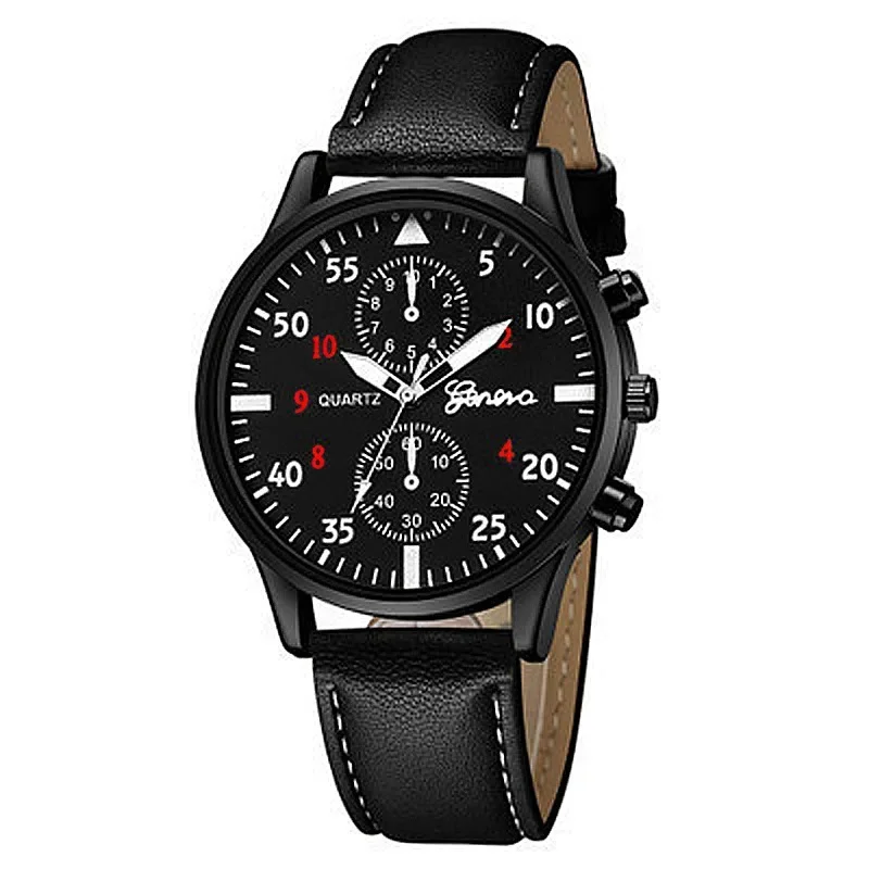 4/1 stücke Männer Uhren Set Luxus Mode Design Leder uhr Quarz Männer Uhr Uhr Geschenk montre homme relogio masculino (keine Box)