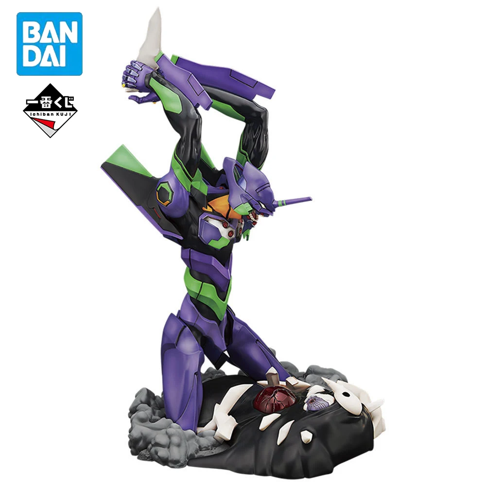 

In Stock Genuine BANDAI 20CM EVA-01 TEST TYPE EVA Evangelion Action Figure Anime Collectible Ornaments Model Doll Toy For Gift