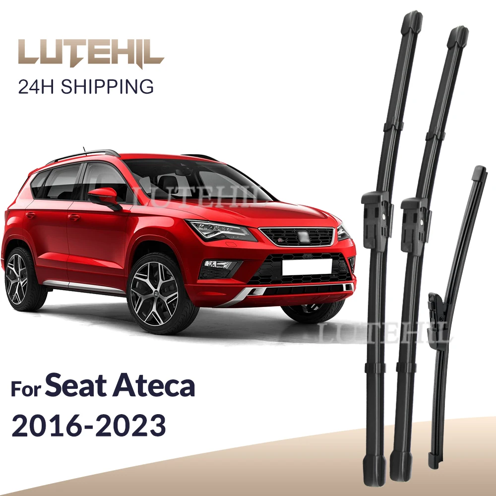For Seat Ateca 2016-2023 2017 2018 2019 2020 2021 Wiper Front&Rear Wiper Blades Windshield Windscreen Window Brushes 26