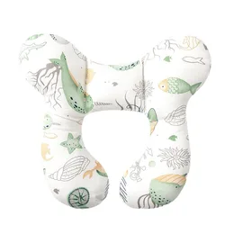 New Cartoon Pattern Children's U-shaped Pillow for Outdoor Travel Neck Protection Pillow for Strollers Baby Head Shaped Pillow