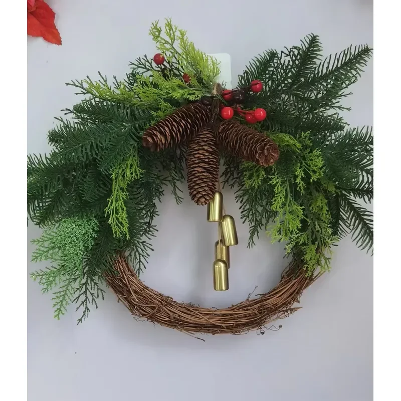 Hot Selling Decoration Door Hanging Christmas Wreath Garland Nice Christmas Wreaths for Front Door Decoration