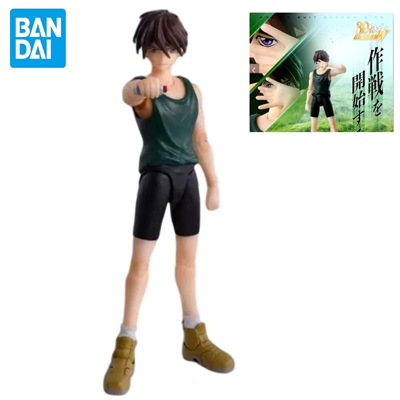 

Bandai SHF S.H.Figuarts New Mobile Report Gundam Wing Heero Yuy Articulated Action Figure Model Ornament Collection Gift