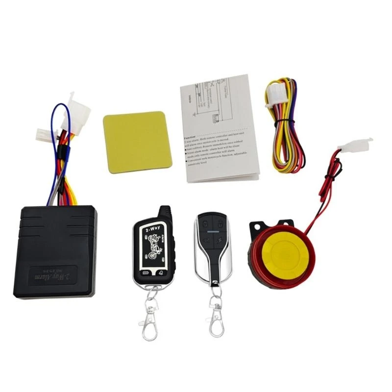 

Motorbike Security System Motorcycle Anti-Theft Alarm System Wireless Remote Engine Start Arming Disarming Waterproof