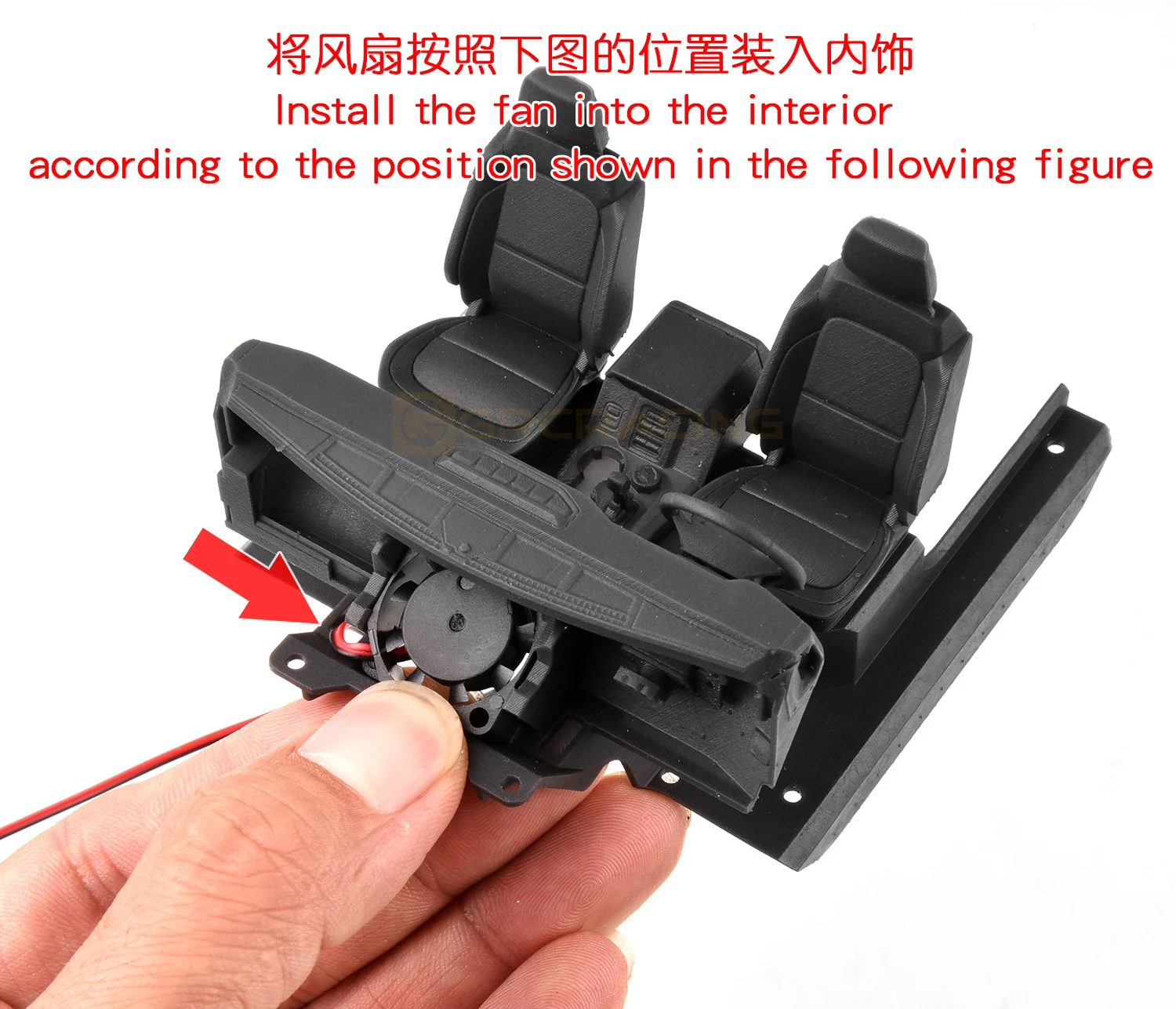 1/18 Innenraum 3D-Druck Sitze/Mittel konsole/Kotflügel für Traxxas Trx4-m Bronco Trx4m RC Crawler Auto Upgrade Zubehör – Detail 23