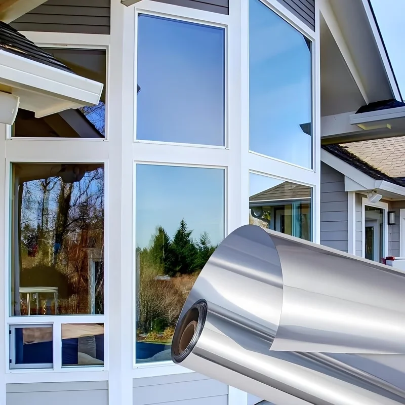 Self-Adhesive Sun Protection Film Indoor Window Reflective Heat Insulation And Sunshade Film Suitable For Offices And Homes.
