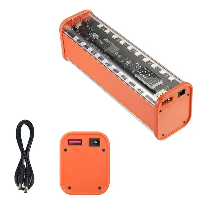 652F 18650 Battery Case Holder For Powerbanks Making Lightweight Durability Design For Travel Gadgets and Electronics