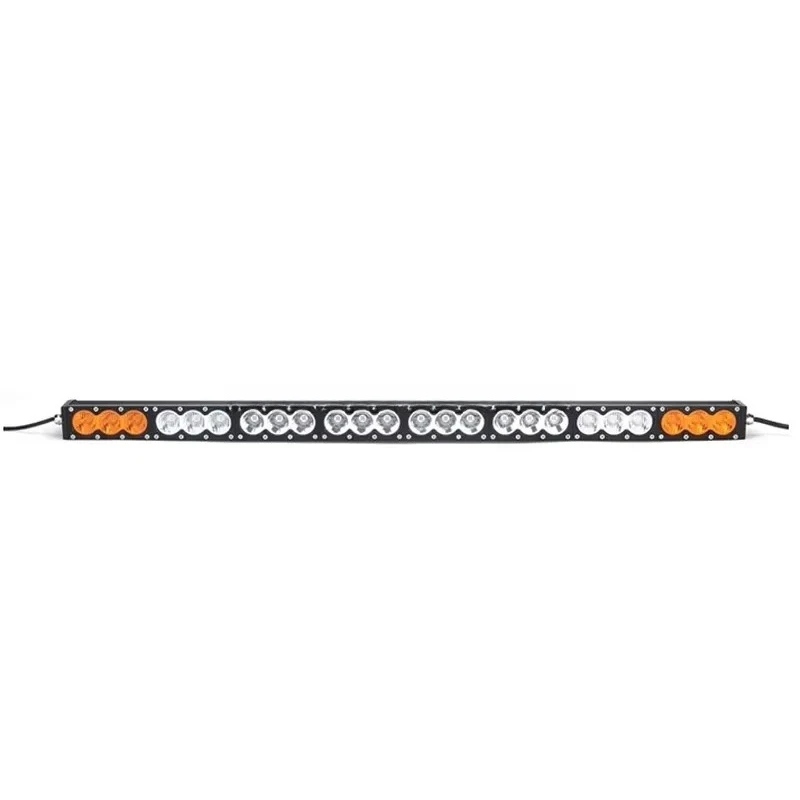 Latest Amber and White Flash Light Emitting Diode Strip. 43 60v 240W Single Row Point Flood Off Road Light Emitting Diode