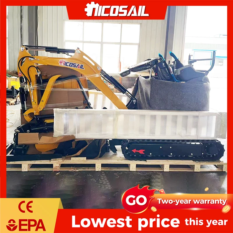 

Custom Nicosail New Design 14.9kw Mini Diggers Compact Crawler Excavator for Sale 1.8 Ton Small Hydraulic Excavator