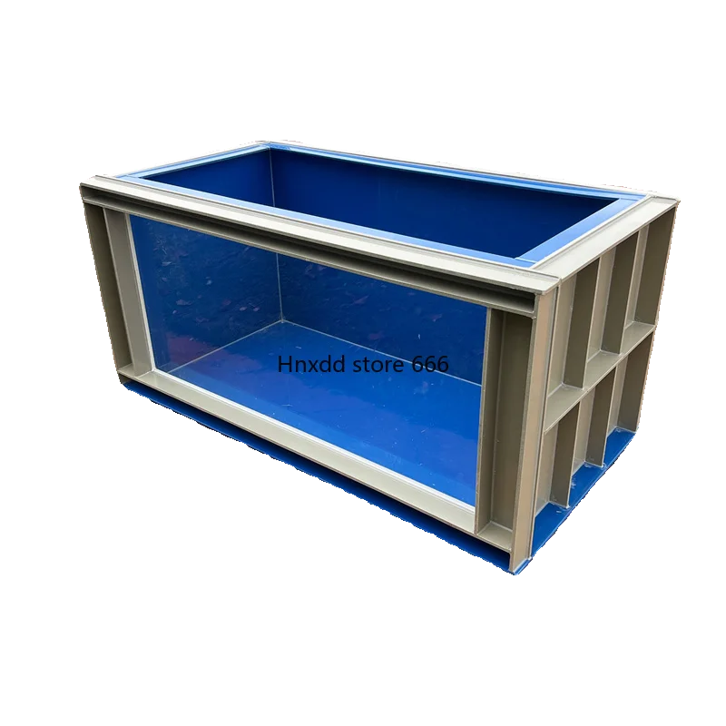 outer reinforced double-layer plate, large-scale aquaculture ornamental ultra-white glass transparent koi fish pond