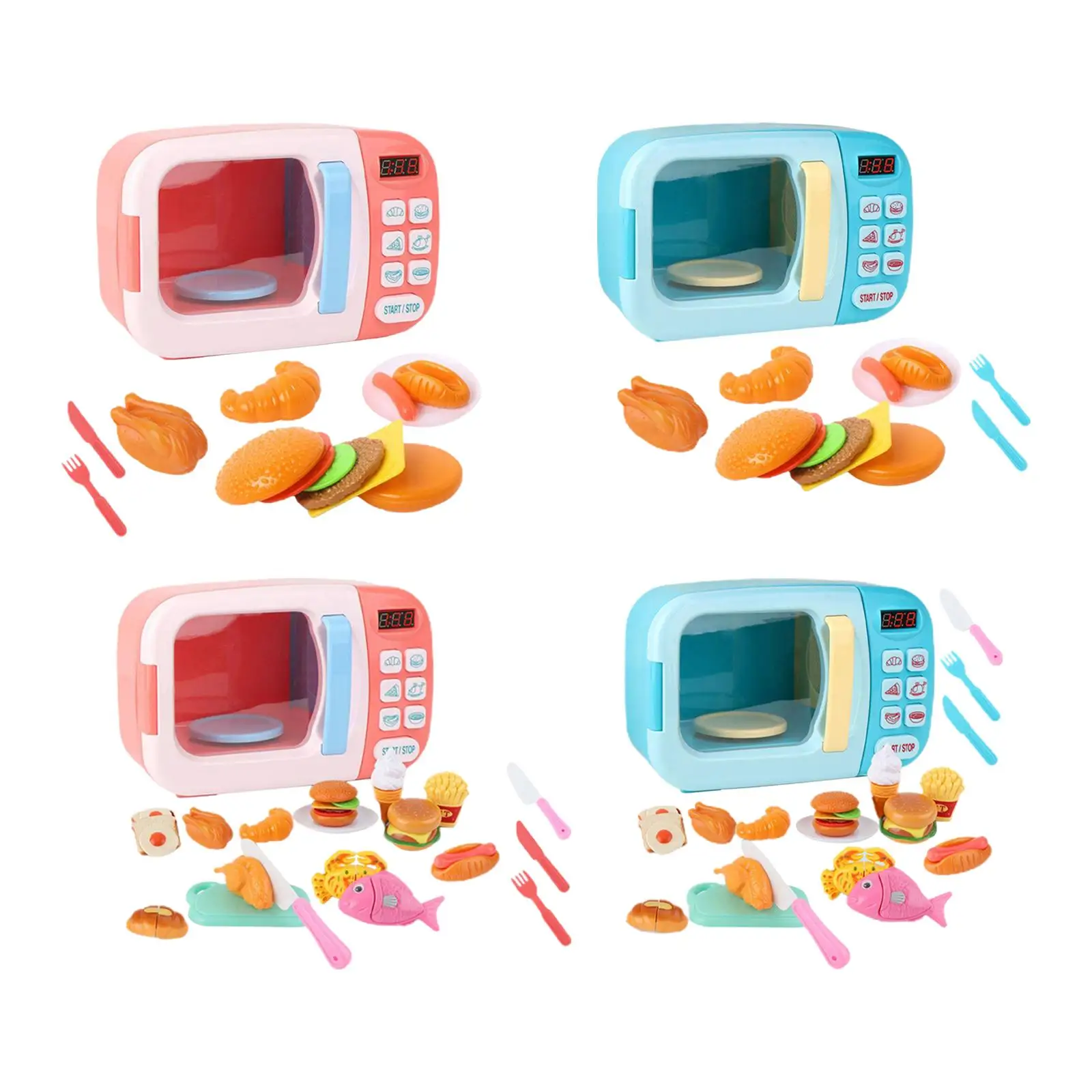 

Microwave Kitchen Play Set Mini Microwave Toy for Party Favors Boys Girls